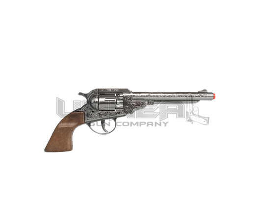 Cowboy Colt Revolver 1851 - 8-Shot - Diecast Metal - Brown/Nickel with Box