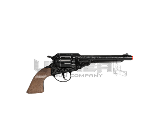 Cowboy Colt Revolver 1851 - 8-Shot - Diecast Metal  - Brown/Black with Box