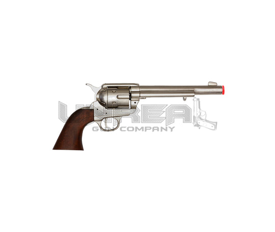 12 Inch Caliber .45 Peacemaker Revolver USA 1873, Wooden Handle Metal Barrel 34cm Model: 3/1191/Nq