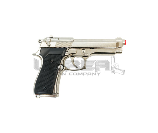 92mm Pistol 1975 Italy, Nickel Plated Beretta