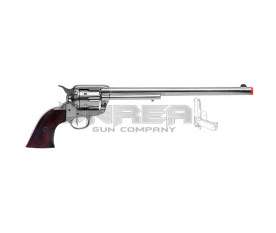 12 Inch Caliber .45 Peacemaker Revolver, USA 1873 Wooden Handle Metal Barrel 46cm - 6303