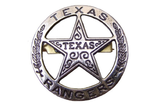 Texas Rangers Circle Star Cut-Out Badge