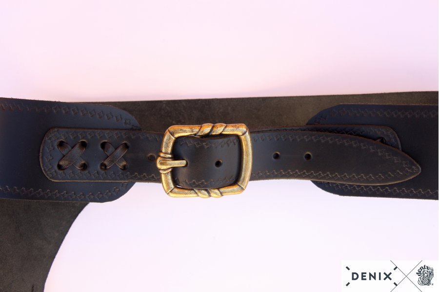 Holster Leather Cartridge Belt For Mare'S Leg Rifle, Brown 121cm Model: 3/701